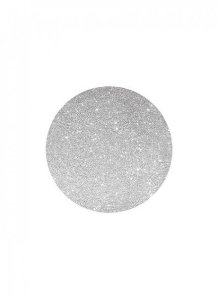 Sottobicchieri Cm 8.5 glitter argento (6pz)  