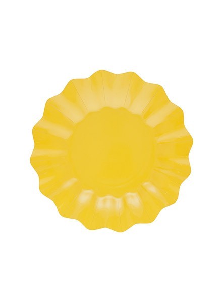 Piatto 21 cm giallo sole (8pz)