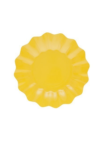 Piatto 21 cm giallo sole (8pz)